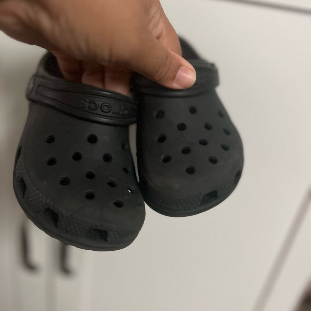 CROCS Kids Black Slip-On Water Shoes